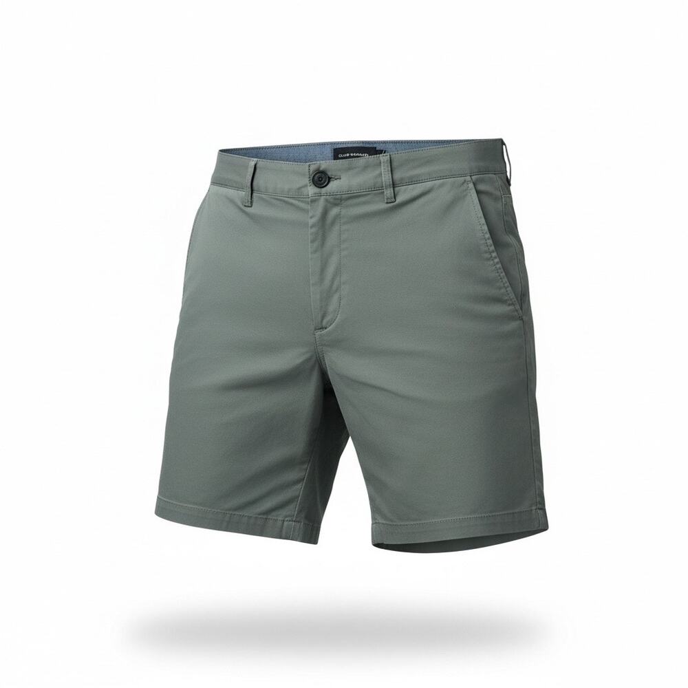 Club Monaco Baxter Fit Green Chino Shorts Size 30